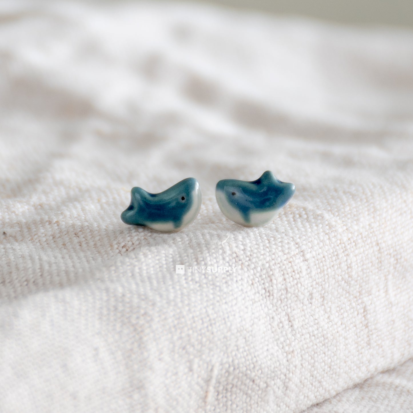 Whale Stud Earrings