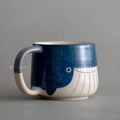 Beaming Blue Whale Mug