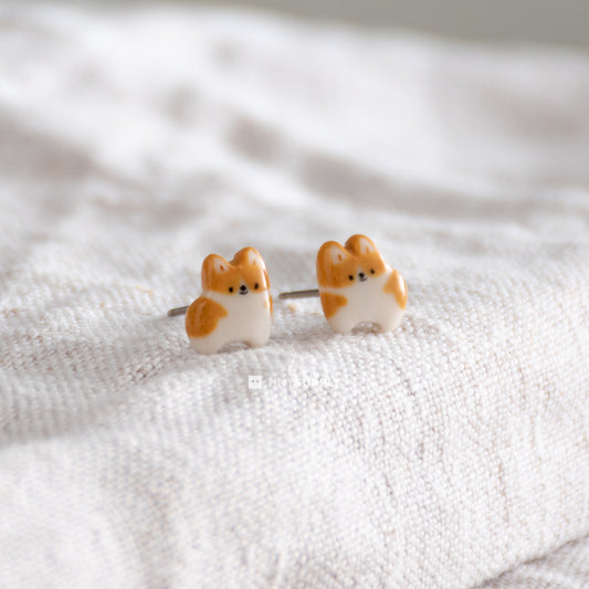 Corgi Stud Earrings