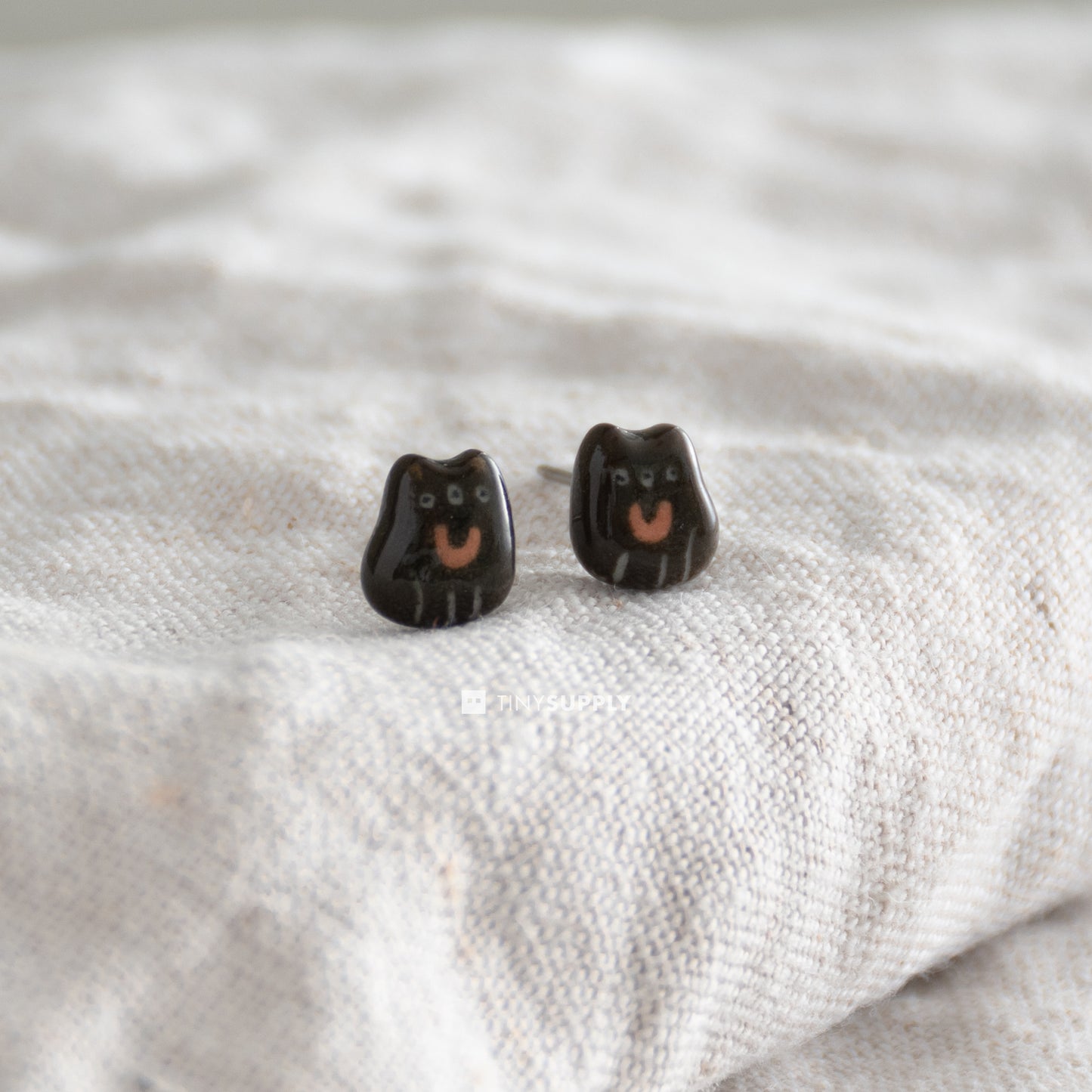 Sun Bear Stud Earrings